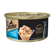 Sheba Canned Food Jelly Tuna White Meat 85g